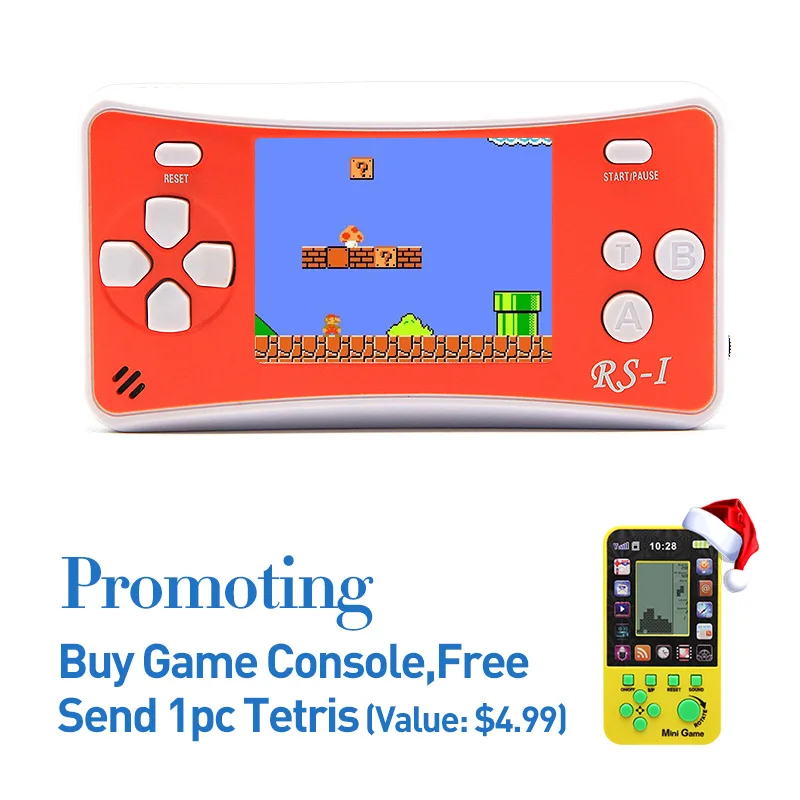 Бесплатная доставка 2 5 дюймовый Ретро игровой портативный плеер встроенный 152