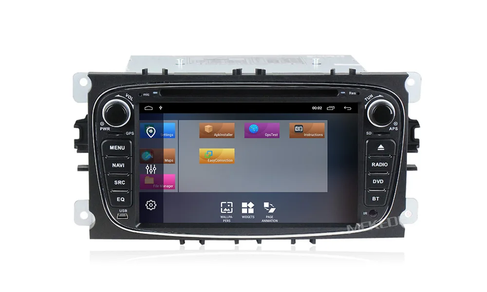 HD Android 9,1 2+ 32G Автомобильный dvd-плеер 2 Din радио gps Navi для Ford Focus Mondeo Kuga C-MAX S-MAX Galaxy Аудио Стерео головное устройство