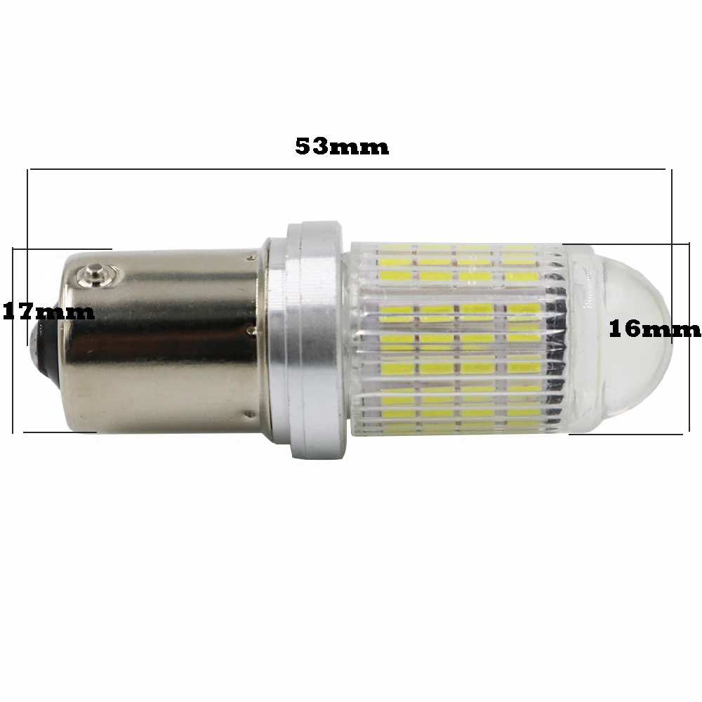 10 шт. автомобильные светодиодсветодиодный лампы P21W 1156 BA15S 93 SMD 3014 DC12 в | Автомобили
