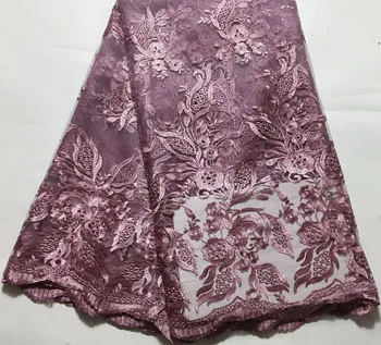 African Lace Fabric 2019 Fabrics High Quality net Embroidery French Tulle For Wedding HSH022 | Дом и сад
