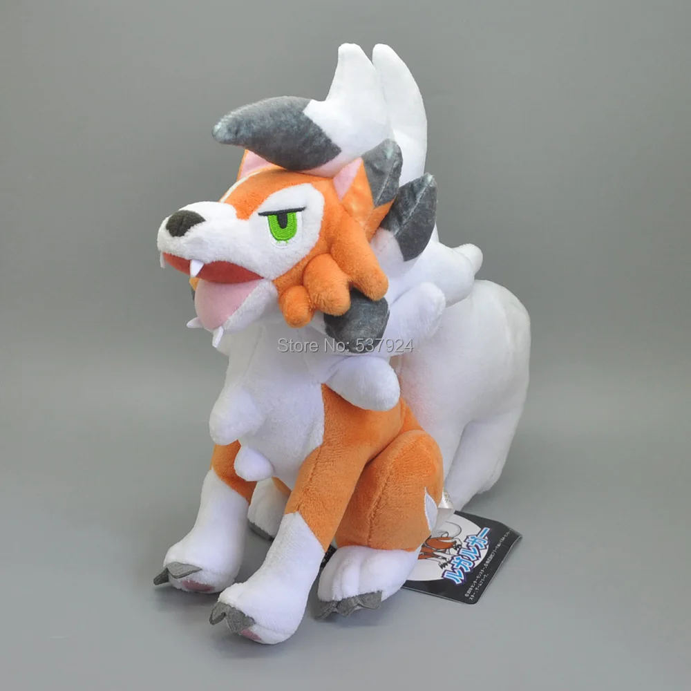 Новая Сидящая Lycanroc Сумерки форма рок 9 5 &quot24 см плюшевая кукла|Персонажи
