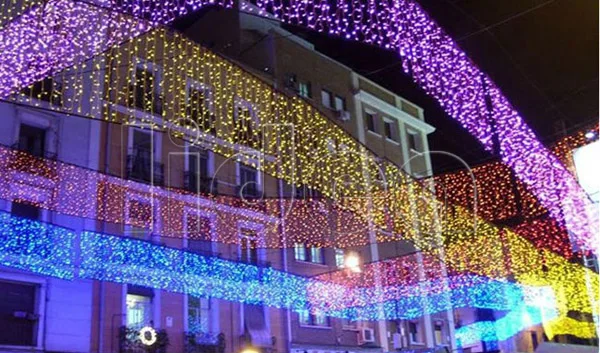 3 5 м 96 LED 9 видов цветов Свадьба Праздник Новый год гирлянда сосулька наружное