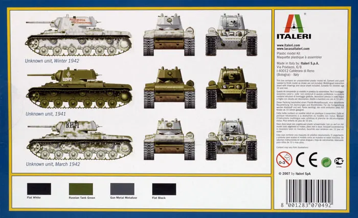 1: 72 KV-1 M41 модель танка