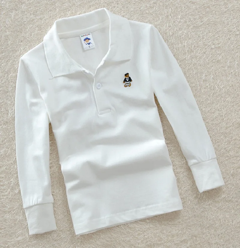 Высококачественные однотонные футболки белого и красного цвета для детей