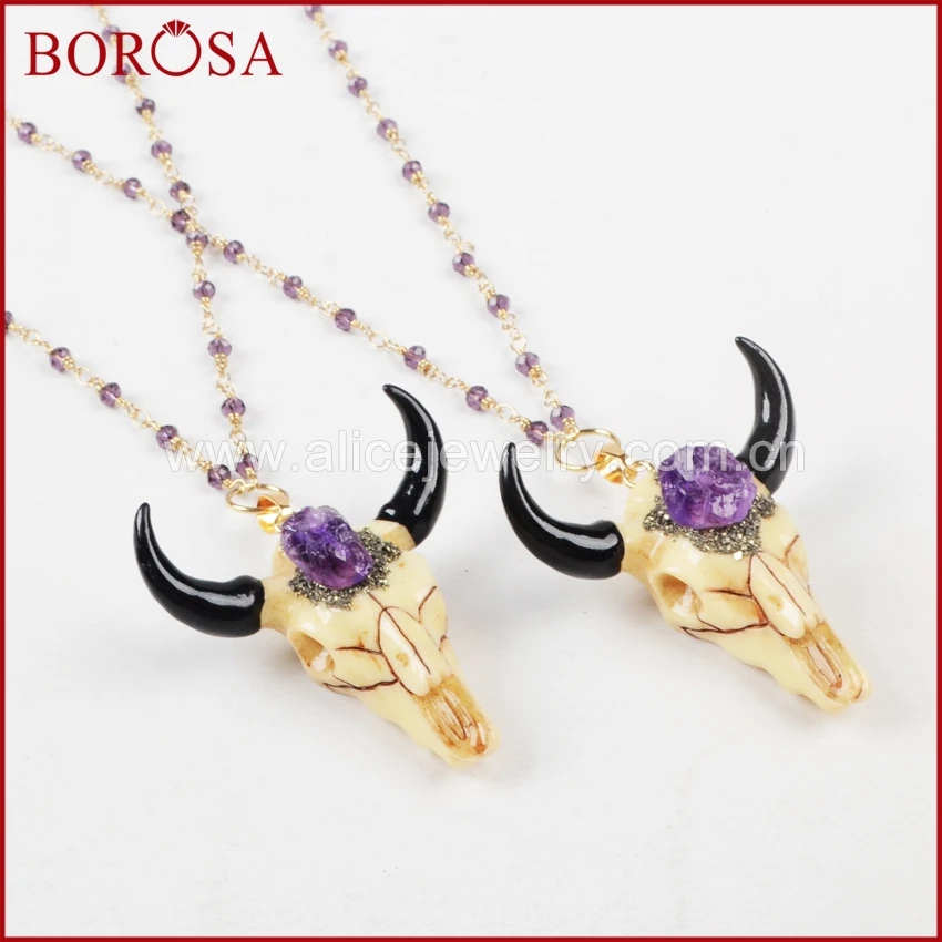 BOROSA Longhorn смолы рога крупного рогатого скота подвески и необработанных природных
