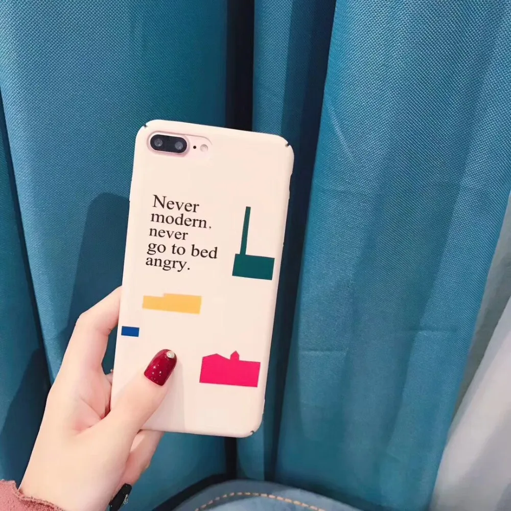 For iPhone X R Xs Max 8 7 6 6s Plus Case Cute Abstract Back Cover Fashion Shell Protective Skin |