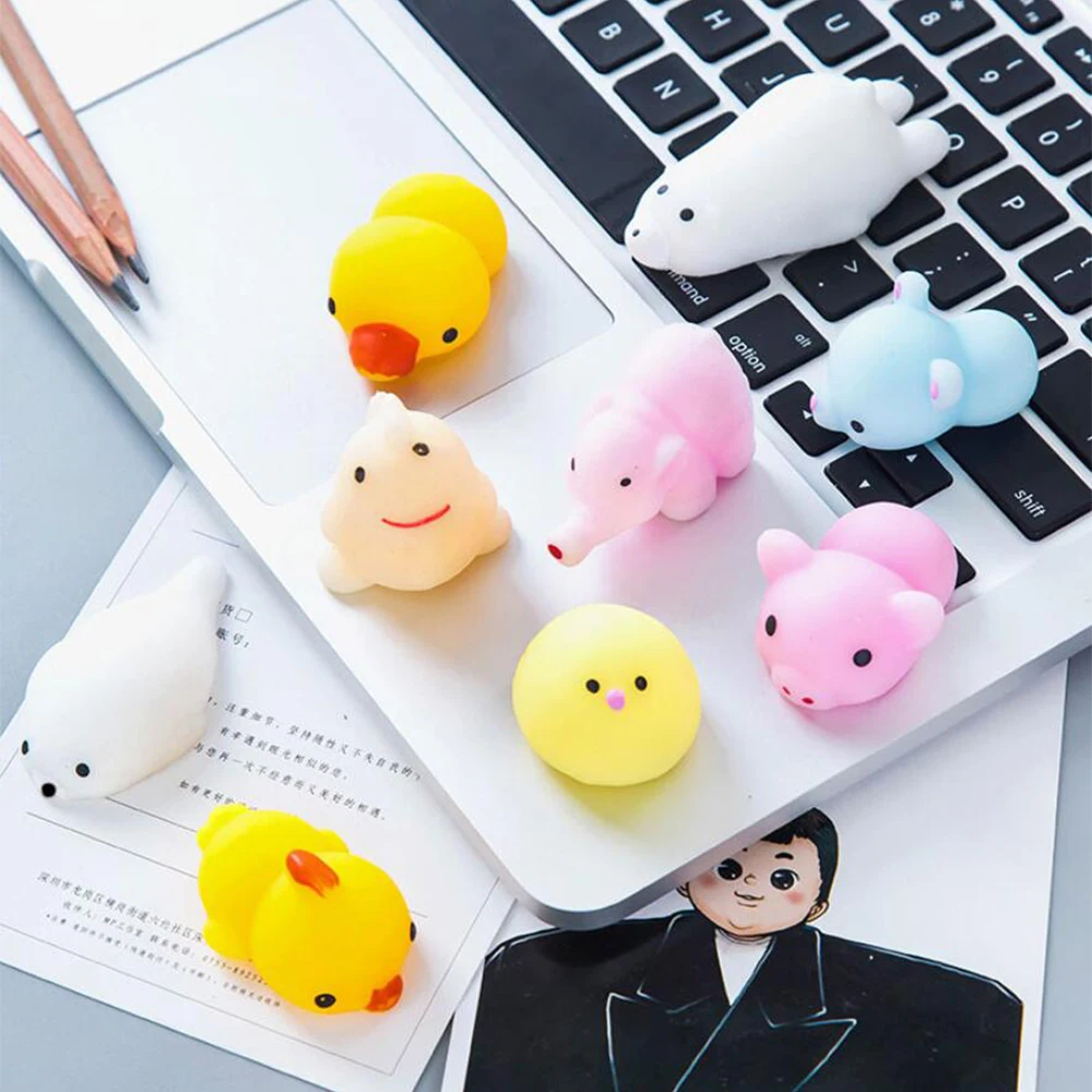 

New 1PC Candy Color Silicone Squishy Soft Cute Cat Ball Decompression Stress Squeeze Rising Relief Funny Gift Toy Lovely 1045B