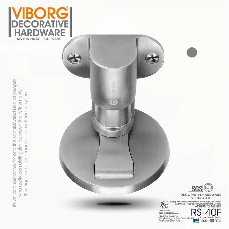 VIBORG Deluxe SUS304 нержавеющая сталь литье Регулируемый напольный мощный магнитный дверной стопор дверные стопоры дверной стоп RS-40F