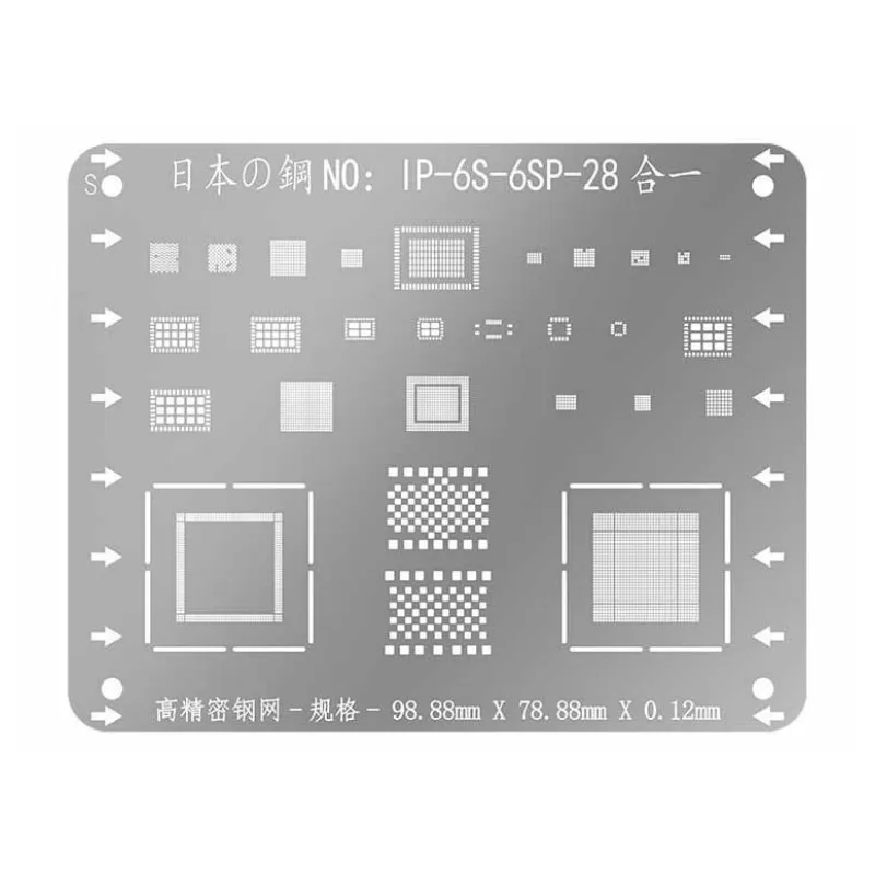 Многофункциональные трафареты PHONEFIX WL для iPhone X 8 8P 7P 6S 6SP 6 6P 5 5S микросхемы BGA IC |
