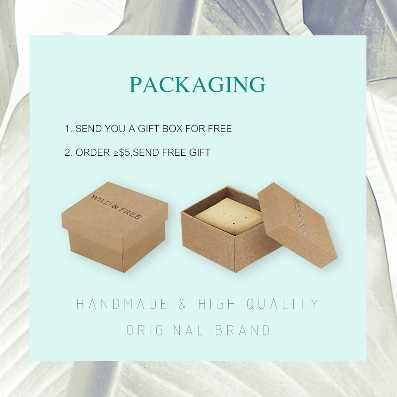 WILD &amp FREE Women Blue Natural Stone Stud Earrings Vintage Gold Square Alloy Hollow Out Jewelry Gift | Украшения и аксессуары