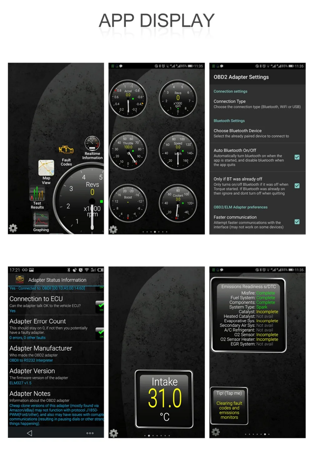 CARTOOL C2 Wi-Fi V1.5 OBDII OBD сканер Автомобильный кодов неисправностей сканирующий