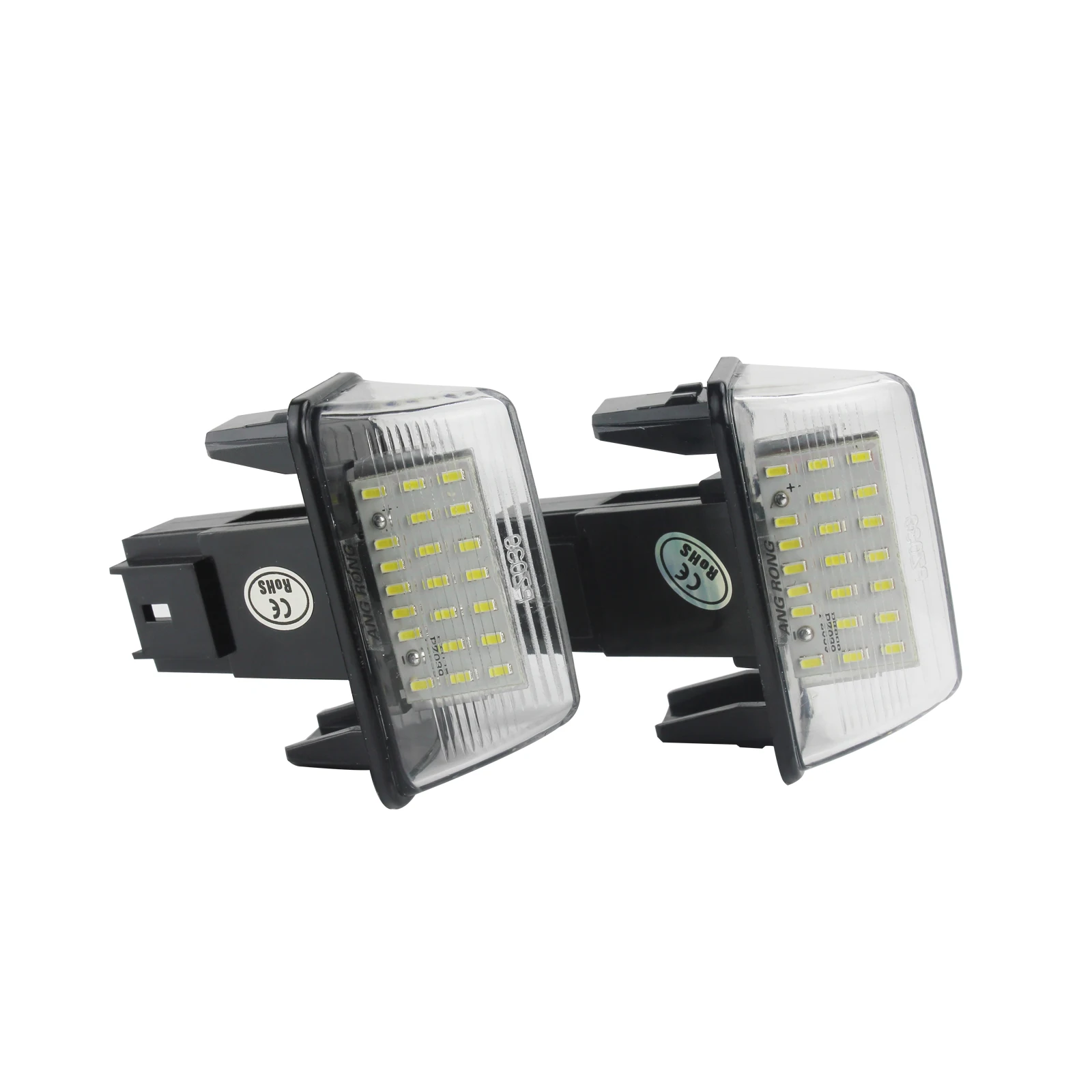 ANGRONG 2x Светодиодный фонарь для номерного знака Peugeot 206 207 307 308 406 407|Сигнальная