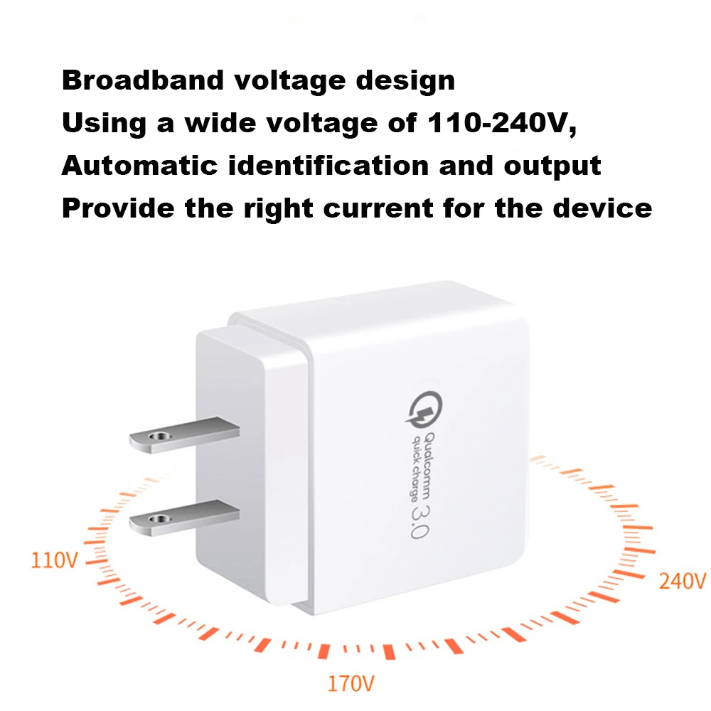 Универсальное быстрое зарядное устройство USB C 18 Вт 3 0 5 В А для Huawei вилка ЕС и США