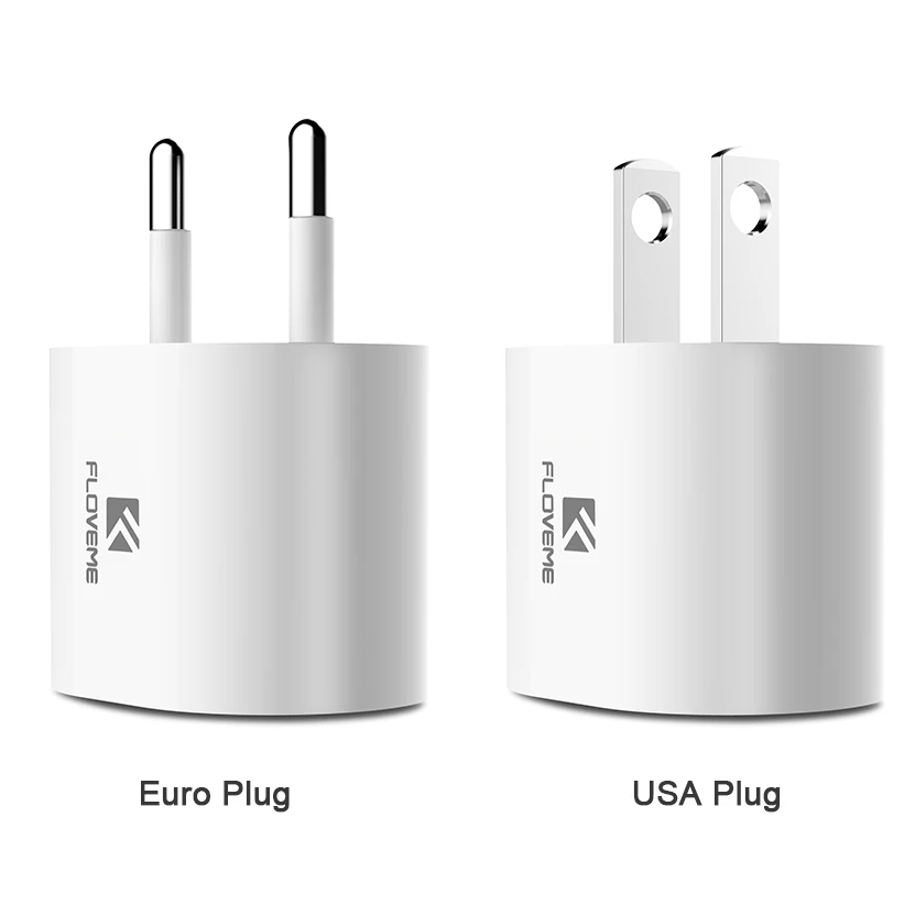 Floveme новый оригинальный USB Адаптер дорожный Зарядное устройство ЕС США
