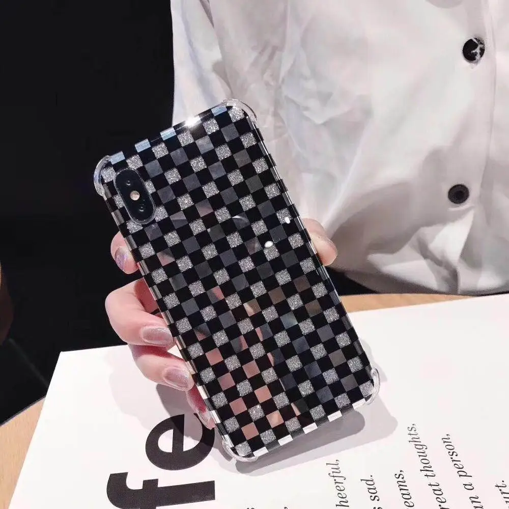 Чехлы IMD с сетчатым рисунком для iPhone X XS Max XR 8 7 Plus чехол телефона покрытием и