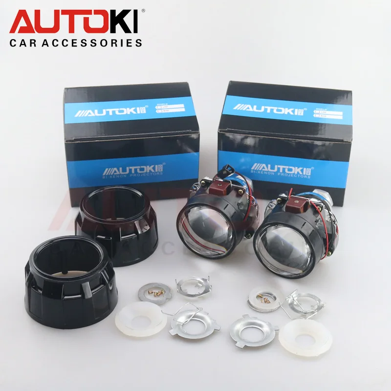 Autoki 2017 обновление 2 5 дюймов H1 Mini VER 7 1 HID Bi xenon объектив проектора + маска LHD RHD для