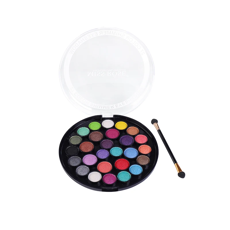Бренд MISS ROSE 27 цветов мерцающие матовые тени для век Pallete блеск Тени палитра