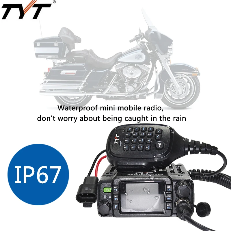 TYT мини двухдиапазонный радиоприемник IP67 Водонепроницаемый Мобильный