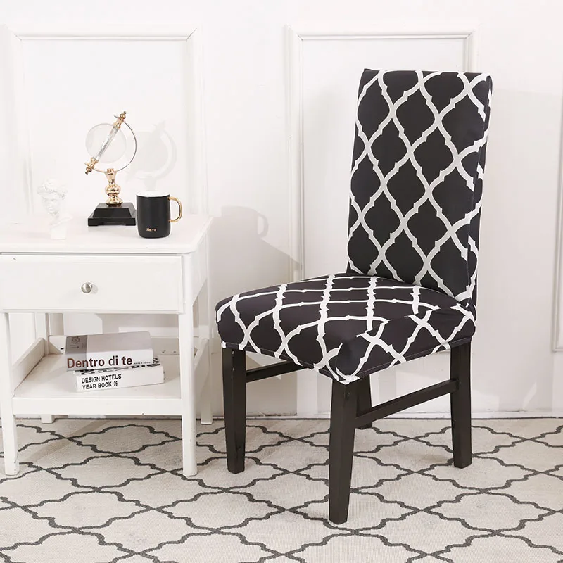 Чехлы на кухонные стулья эластичный чехол для сиденья housse de Chair серый