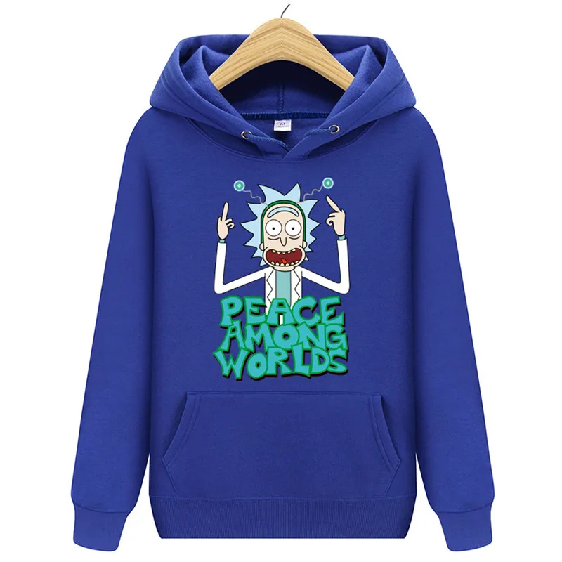 Рик Morty аниме печати Для мужчин толстовки 2018 Новый Повседневное Толстовка и Морти
