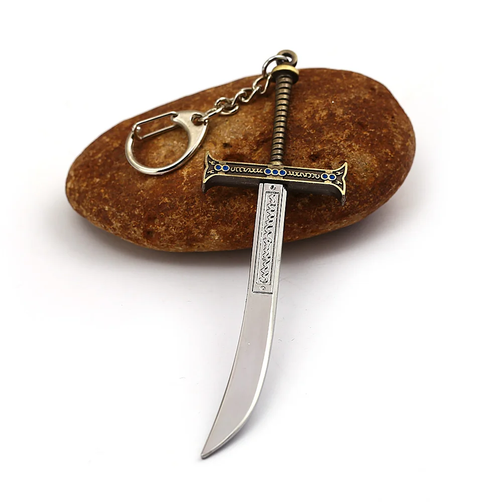 HSIC ONE PIECE Shichibukai Keychain Hawkeye Weapon Key Holder Black Sword Car Bag Chains Women Men Jewelry Chaveiro HC13086 | Украшения и