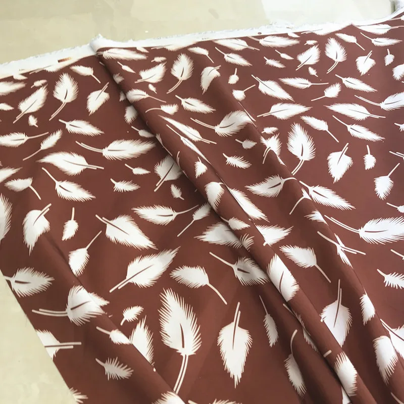Модная ткань с перьями для платья 6 цветов африканская Вощеная хлопчатобумажная