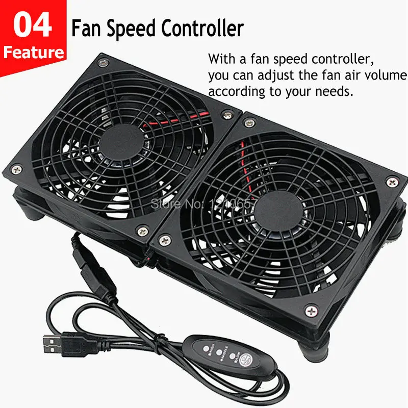 5 в постоянного тока роутер USB вентилятор беспроводной ТВ коробка Стенд DIY ПК