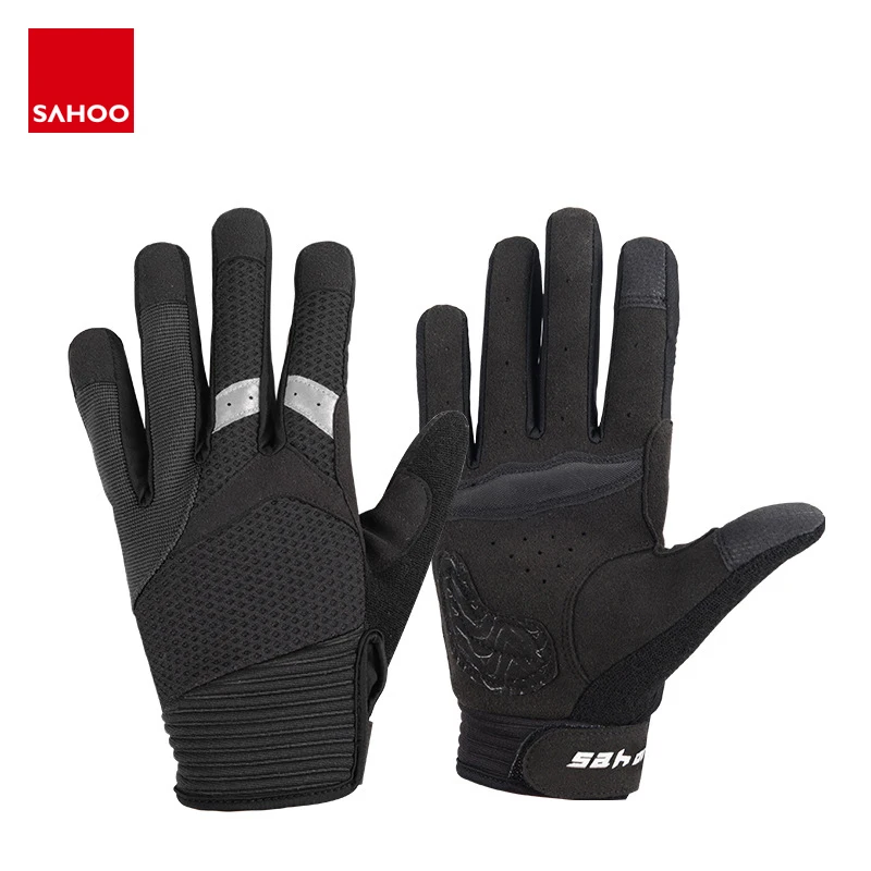 Sahoo 421321 Touchscreen Non-slip Full Finger Cycling Bike Bicycle Gloves Mittens For Gym Fitness Running Hiking Camping | Спорт и