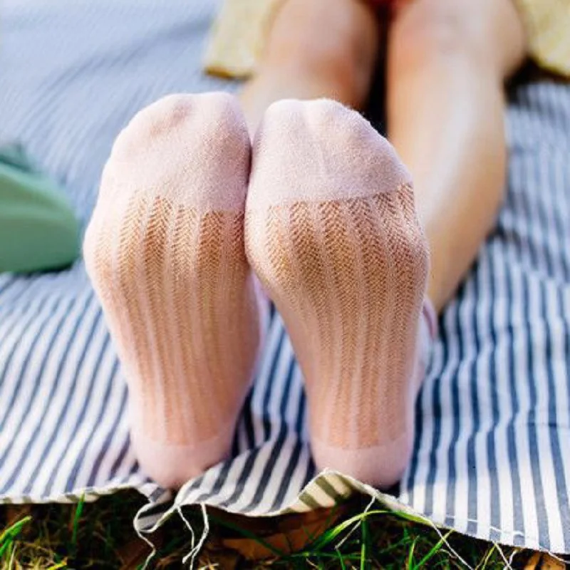

Japanese lace flower side Womens transparent socks Mesh Breathable Sexy Cotton socks soft 2019 new Summer thin women's socks