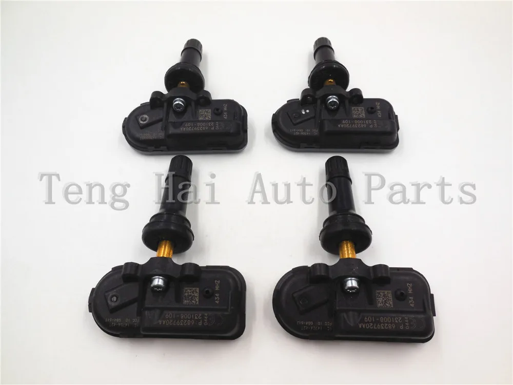Датчик давления в колесных шинах XYQPSEW 4 Новый OEM 2014-2015 TPMS клапан для Jeep Cherokee Ram 68239720AA