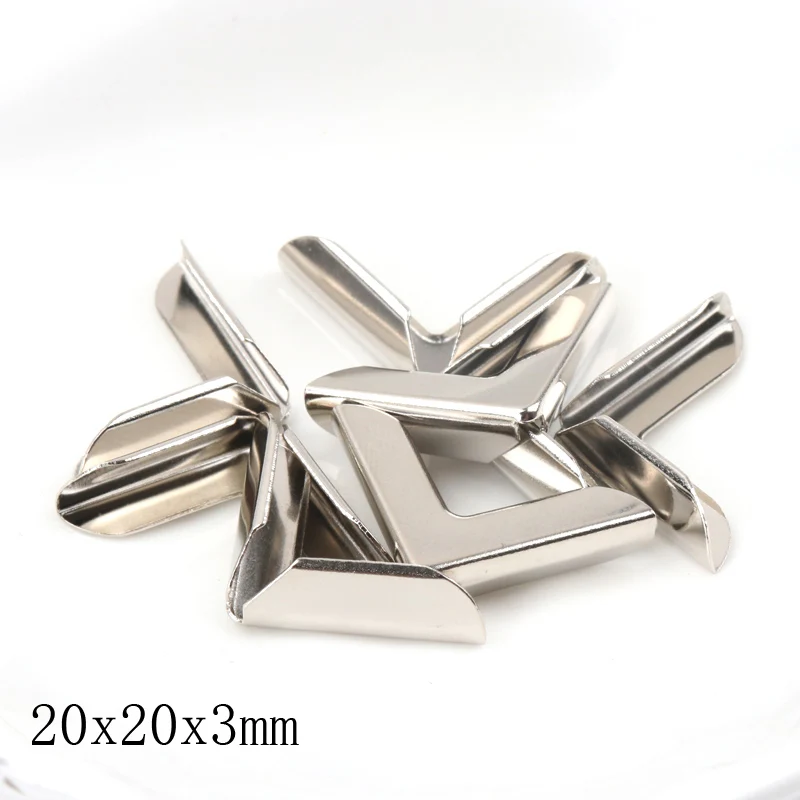 

Металлические уголки для альбома, скрапбукинга, декора, 20x20x3 мм