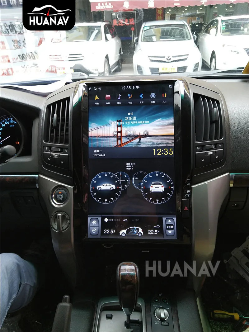 Android Tesla стиль 1" gps навигация dvd-плеер автомобиля для TOYOTA LAND CRUISER LC200 2008- головное устройство мультимедийный экран радио