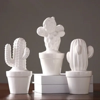 Скандинавском стиле золотые керамические кактусы украшения Современные для