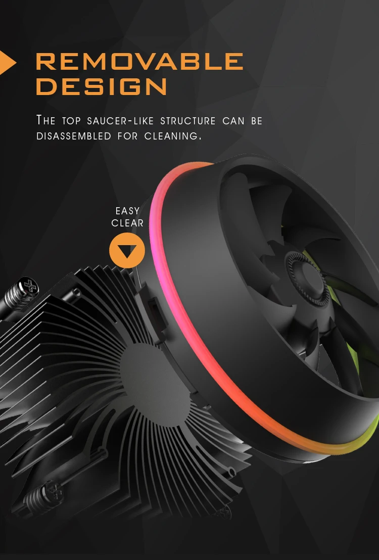 Aigo Shadow cpu RGB радиатор охлаждения кулер 100 мм 4Pin светодиодный RGB вентилятор Радиатор главный радиатор процессор кулер PC cpu вентилятор алюминий