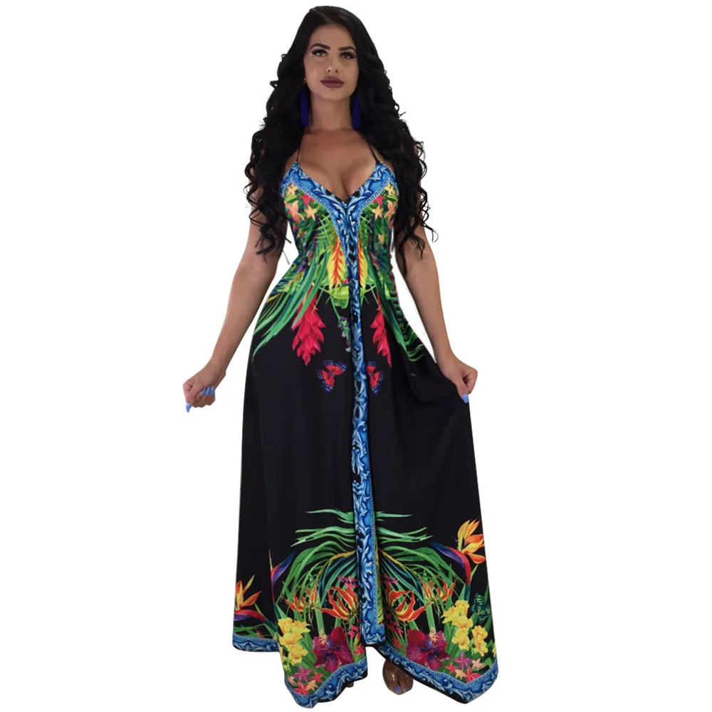 Фото PULBEANISS Vestido De Verano 2018 женские летние Холтер платья Одежда для Для женщин с v-образным PULBEANISS Vestido De Verano 2018 женские летние Холтер платья Одежда для Для женщин с v-образным