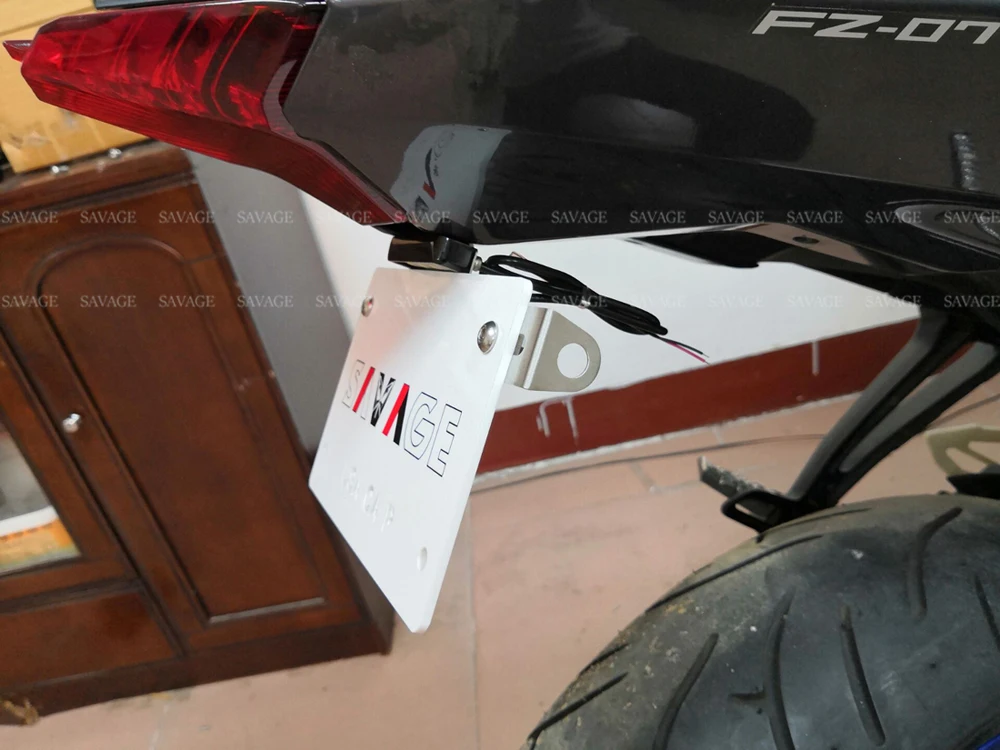 Держатель номерного знака для YAMAHA MT07 MT-07 FZ07 FZ-07- аксессуары для мотоциклов из нержавеющей стали Fender Eliminator