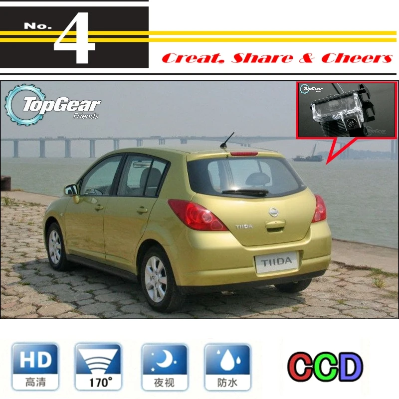 Автомобильная камера для Nissan Tiida hiso Hatchback 2004 ~ 2012 Высококачественная заднего вида