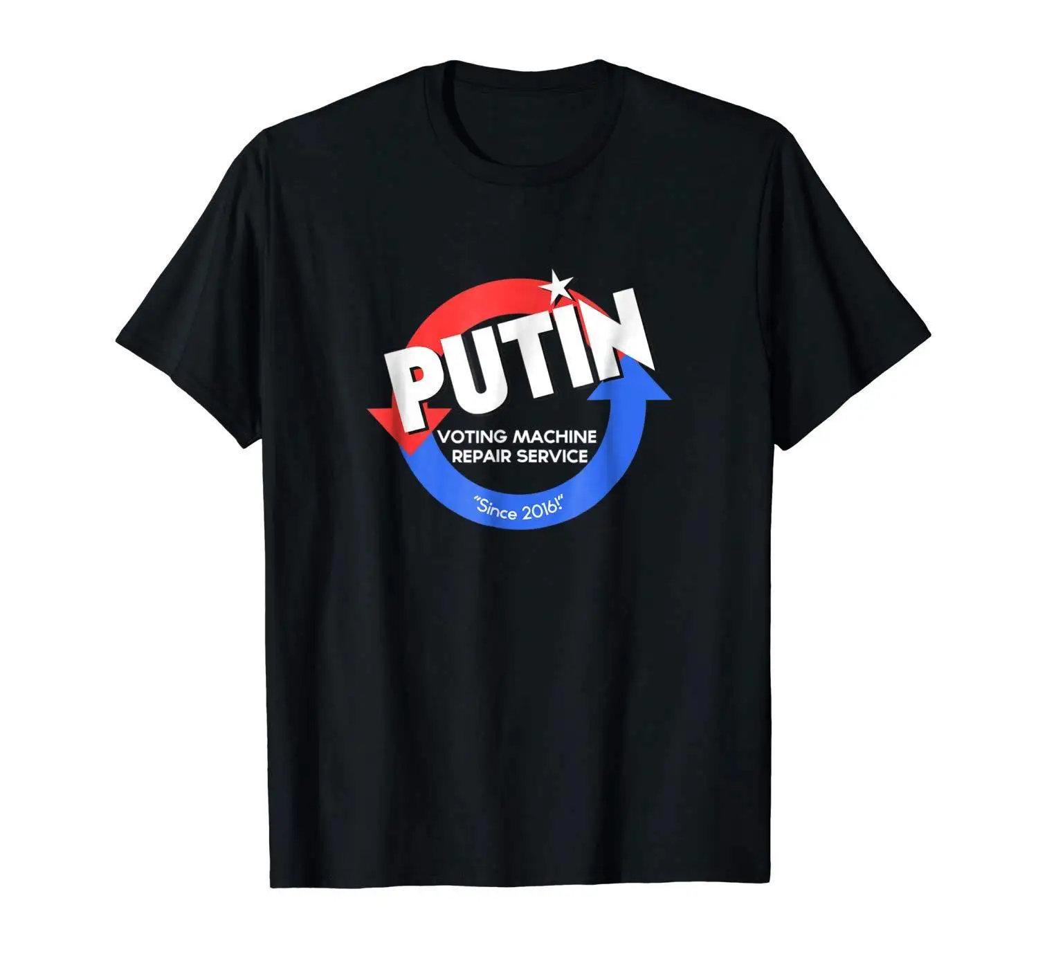 Путин голосования ремонтные услуги Круг Футболка S-3XL короткие повседневная