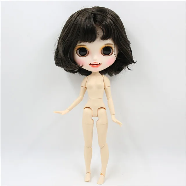 naked doll ICY factory шарнирная кукла blyth toy индивидуальные лица 30 см пользовательские куклы белая кожа сустава тела матовое лицо с зубами брови - Цвет: naked doll