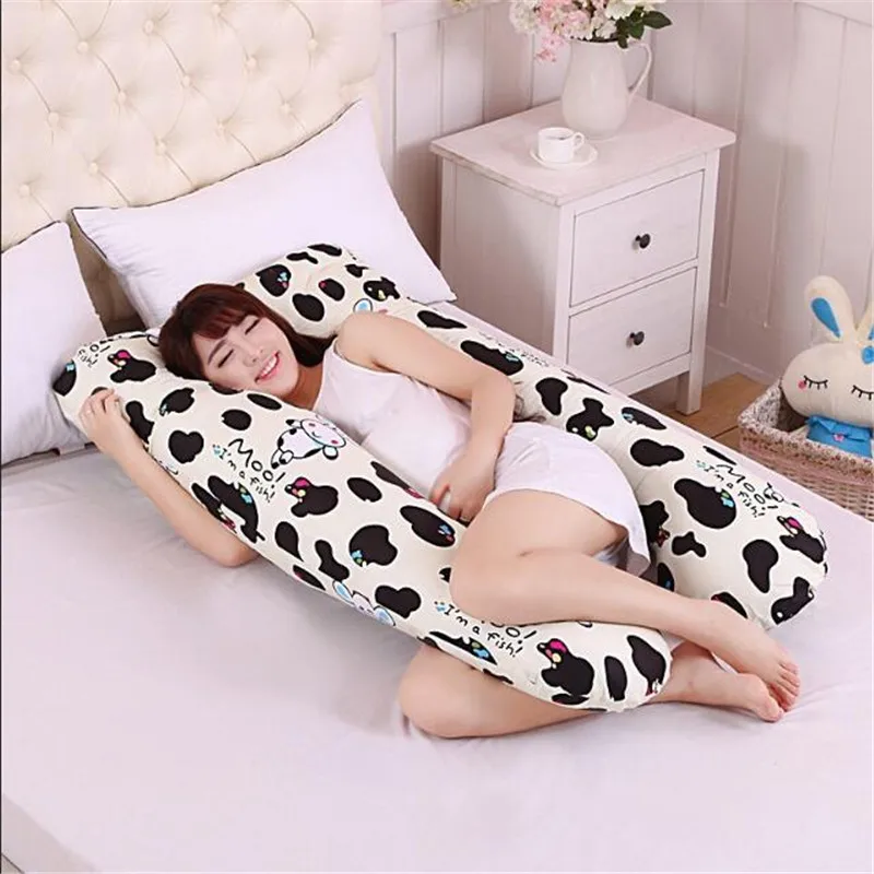 Cow Pillow Удобные u-образные подушки для беременных, лучше всего для боковые шпалы - Цвет: Cow Pillow