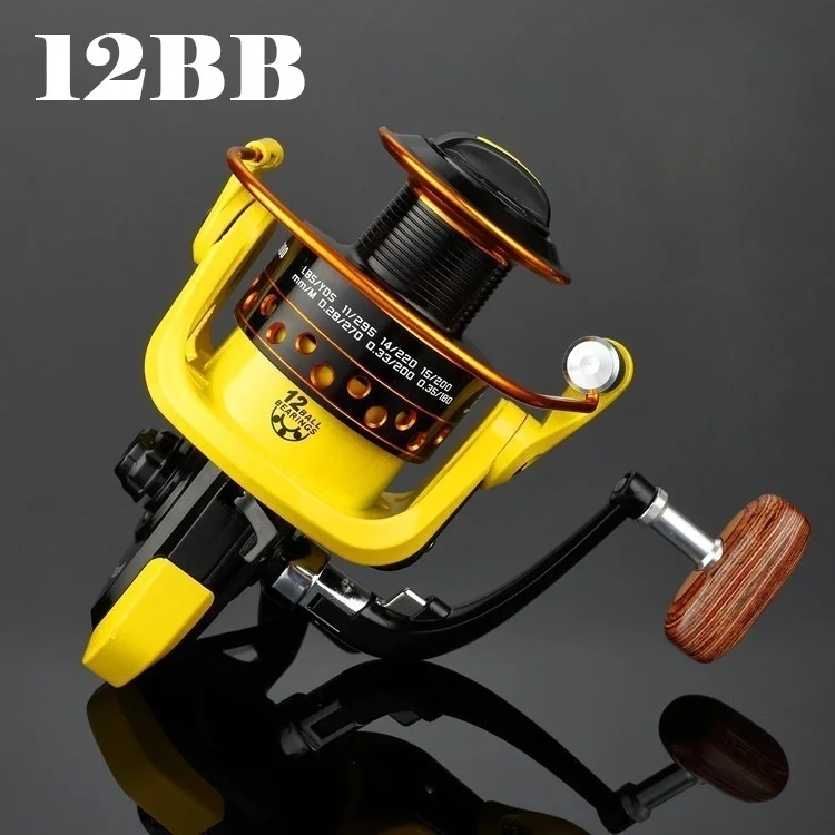 Металлическая катушка для рыбалки на карпа 12BB Рыболовные катушки HD1000 7000 заброса