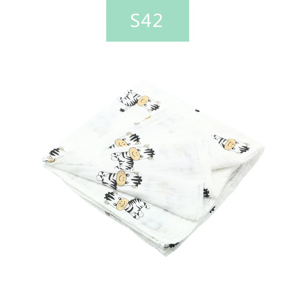 S42-muslin swaddle Elinfant муслиновое детское Пеленальное Одеяло для новорожденных, вискозное стрейчевое вязаное обертывание, гамак, пеленание, обивка, обёрточная бумага, банное полотенце - Цвет: S42-muslin swaddle
