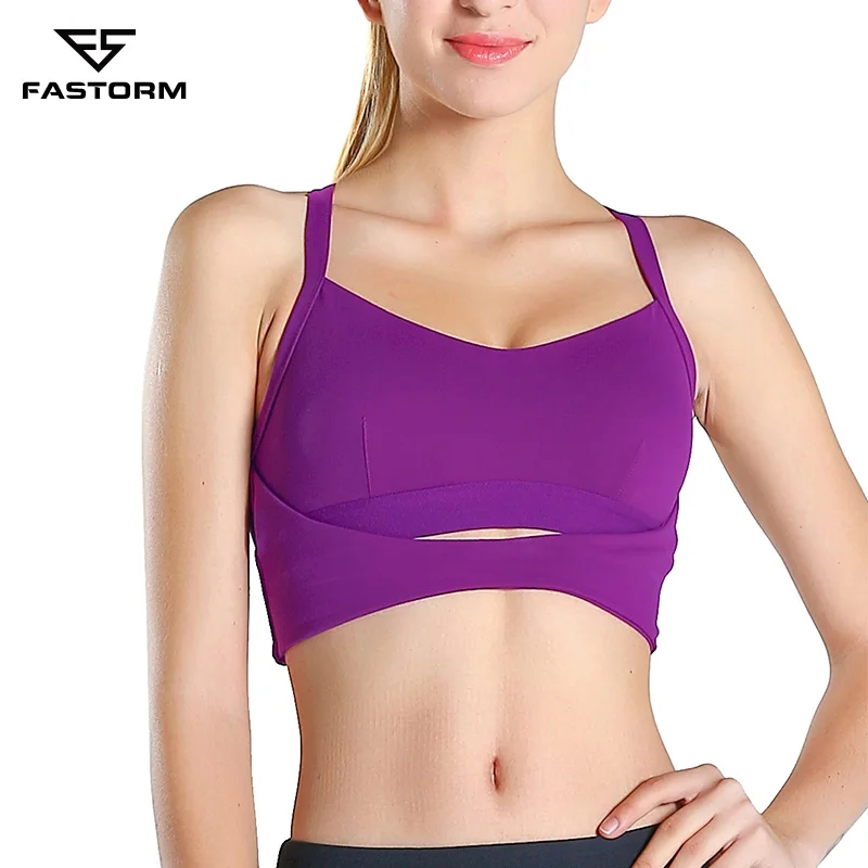 FASTORM пуш ап топ спортивные бюстгальтеры для женщин sport underwear top fitness фитнеса