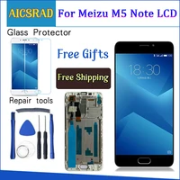 high quality new lcd display digitizer touch screen glass replacement parts for meizu m5 note 5 5 inch with frame 19201080