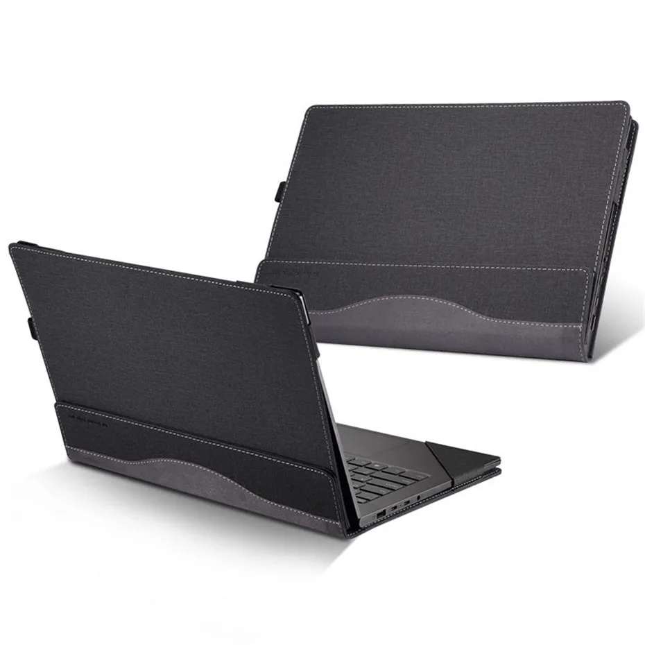 Чехол для lenovo Yoga C930 13,9 дюймов Yoga 920 910 сумка для ноутбука lenovo Yoga 7 Pro 6/5 Pro съемный чехол из искусственной кожи - Цвет: Dark Grey-T2
