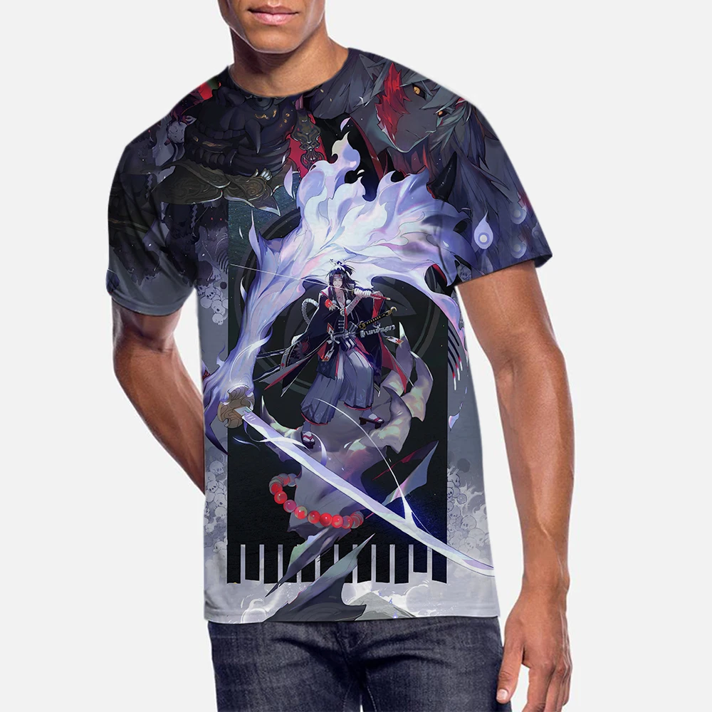 Футболки с коротким рукавом новая футболка аниме летняя 3d принтом героями