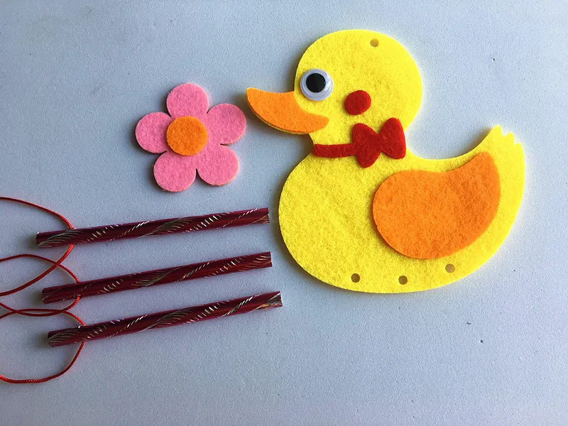 Happyxuan 16 шт. ручная работа войлочная ткань игрушки вешалки колокольчики мультфильм животное DIY художественные наборы для ремесла детский сад образование