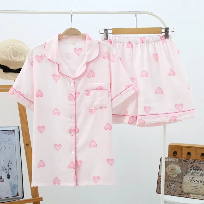 Пижама женская пижамный комплект из 2 предметов: футболка с коротким рукавом и