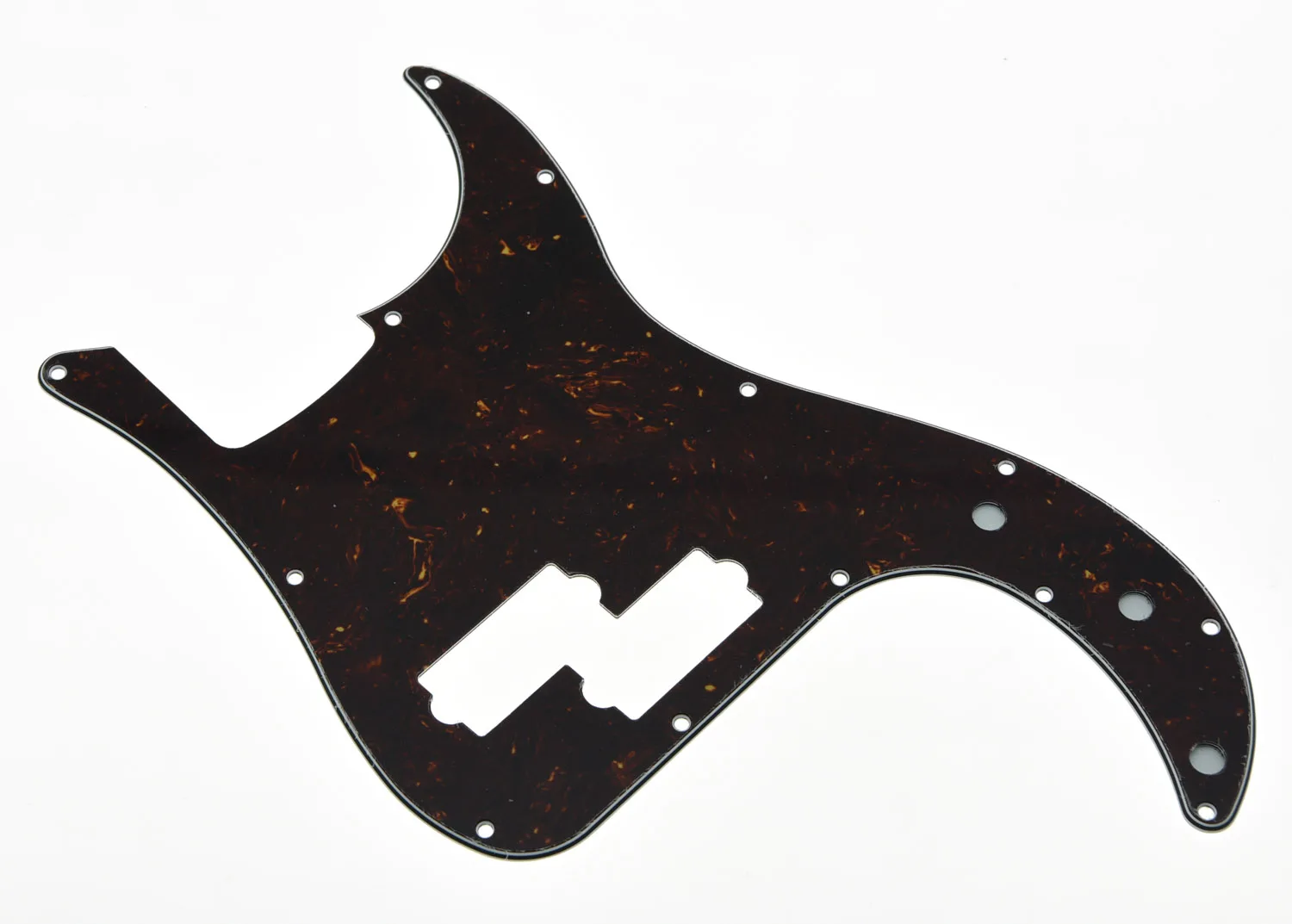 KAISH Спецификация США прецизионные басы P Bass Pickguard тарелка для Scrach Dark Brown Tortoise 3 Ply|3