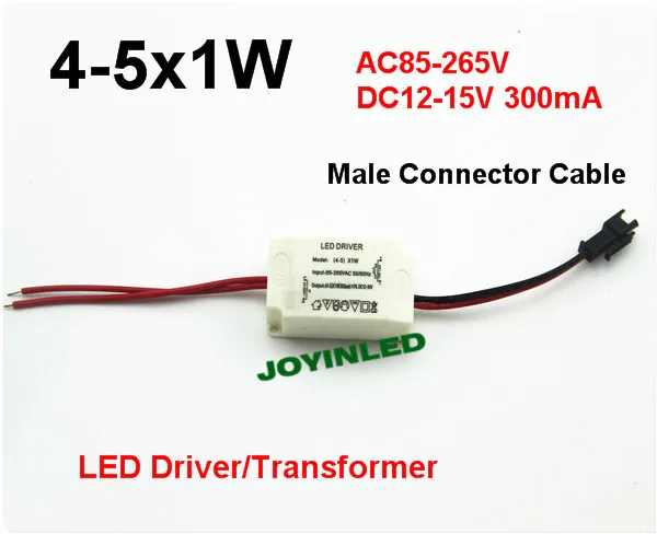 

4~5*1W Led outside driver, 85-265V input, LED lamp driver for 4W/5W LEDs light, ceilling down lamp transformer, freeship